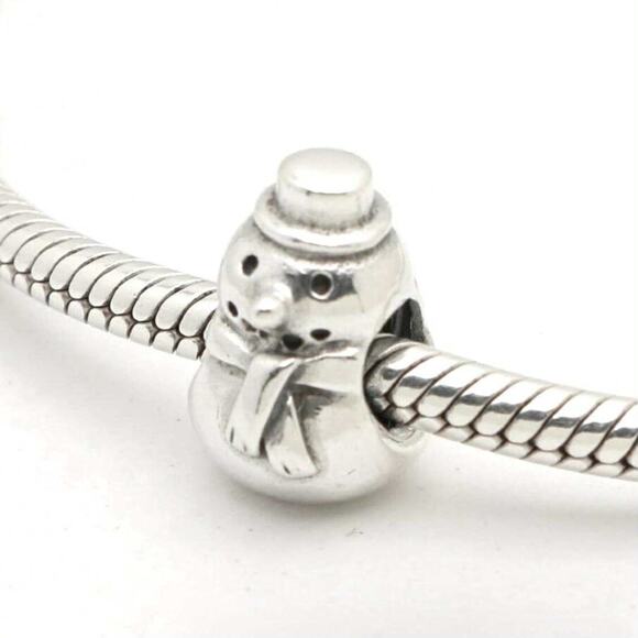 Authentic PANDORA Snowman Charm - Picture 3 of 12